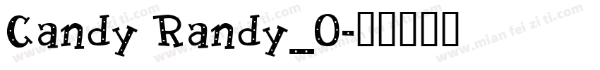 Candy Randy_0字体转换